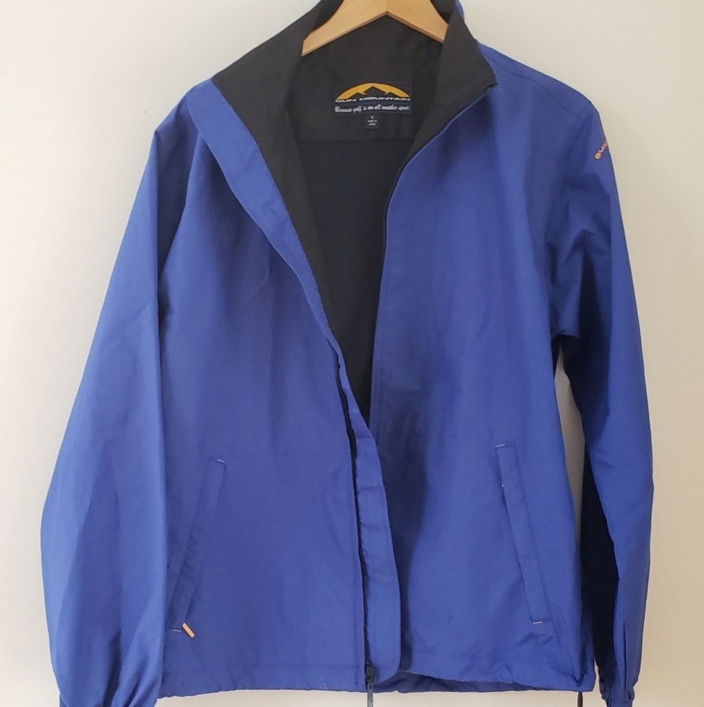 SUN MOUNTAIN Men's Royal Blue Weatherproof Golf Jacket Size S